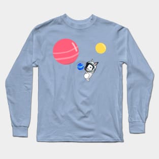 baby grows Astronaut bunny in Space Long Sleeve T-Shirt